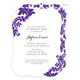 Purple Damask Invitations Image 10 of 11